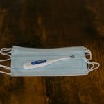 mask and thermometer