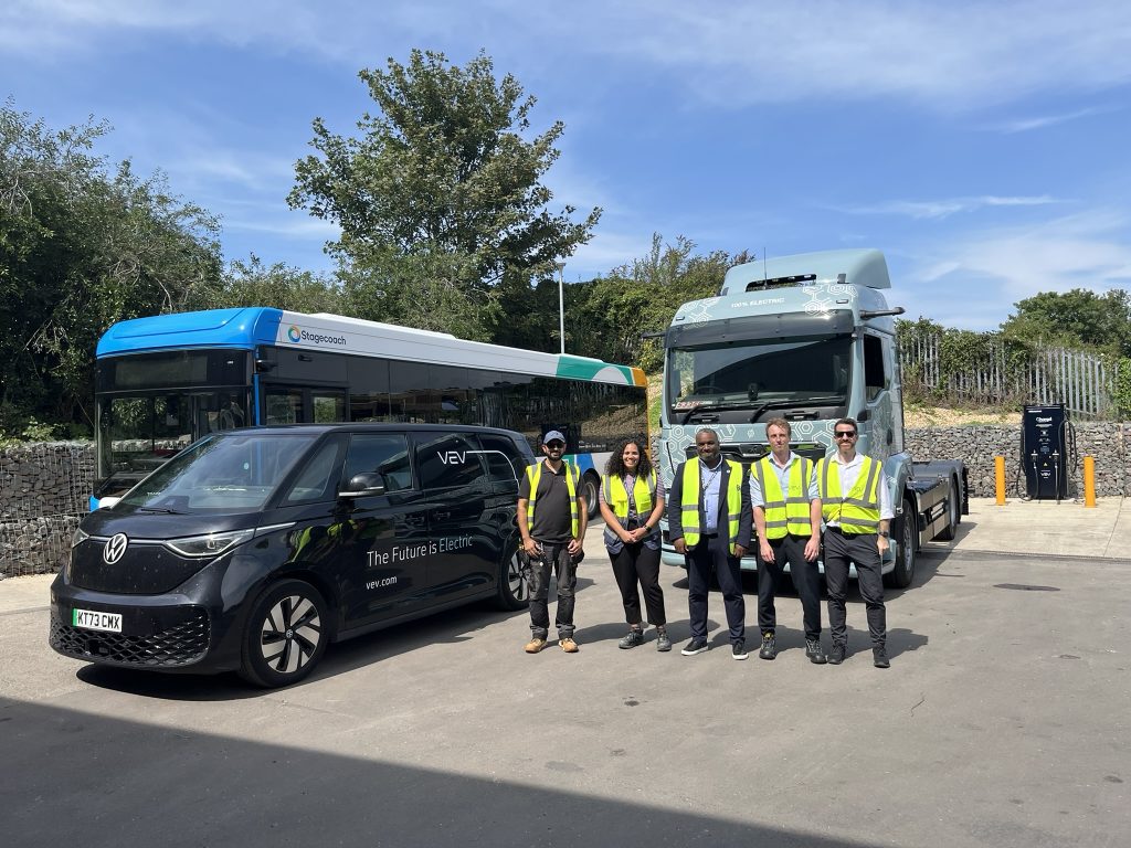 Stagecoach Midlands and VEV pave the way for shared EV infrastructure with first electric truck charge
