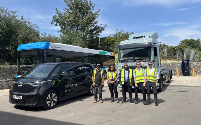 Stagecoach Midlands and VEV pave the way for shared EV infrastructure with first electric truck charge