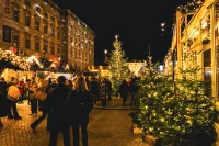 Liverpool Christmas market stalls