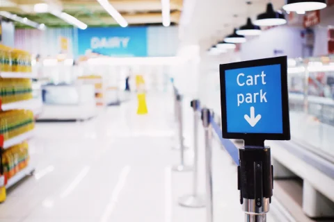 UK grocery inflation eases