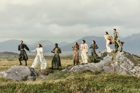 Roundstone In Connemara Sets The Scene For Ireland Fashion Week 2026 Campaign: the Ireland Fashion Week 2026 Coming Home campaign cast on the rocks at Roundstone, Connemara, photographed by Damian Foxe